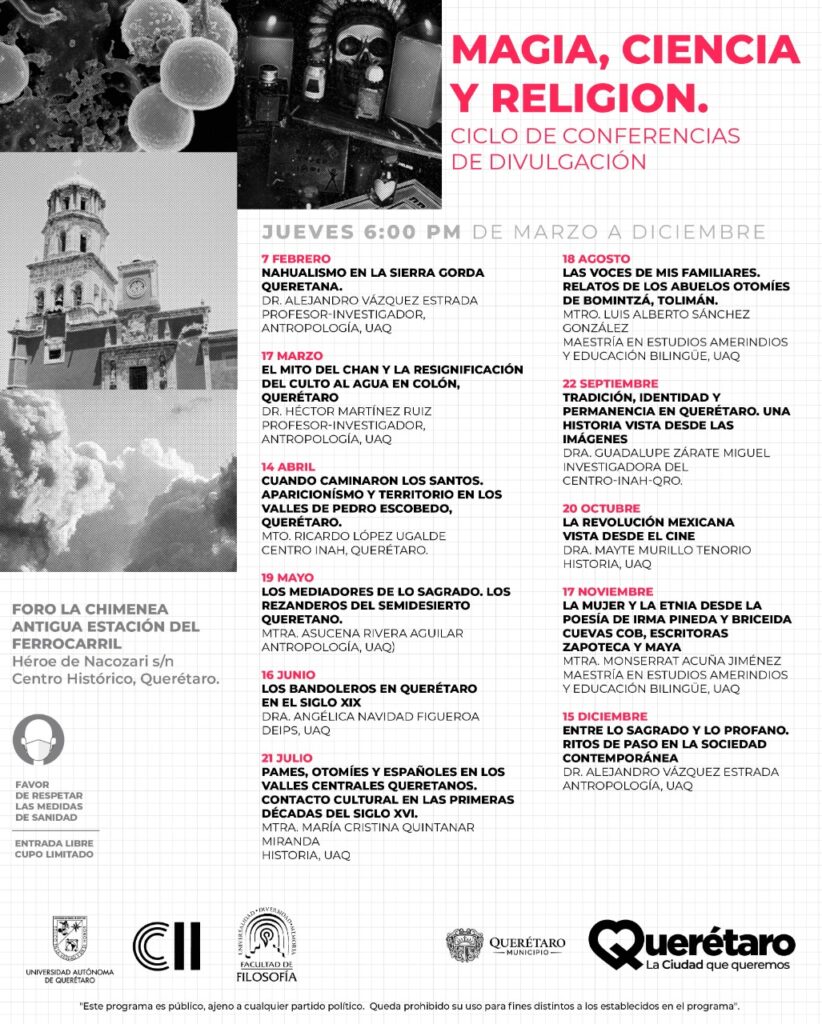 Imagen de Prepara Secretaría de Cultura del Municipio de Querétaro ciclo de conferencias con academicos de la UAQ 14