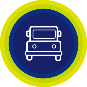 Icono de la dirección de sistemas transporte sostenible