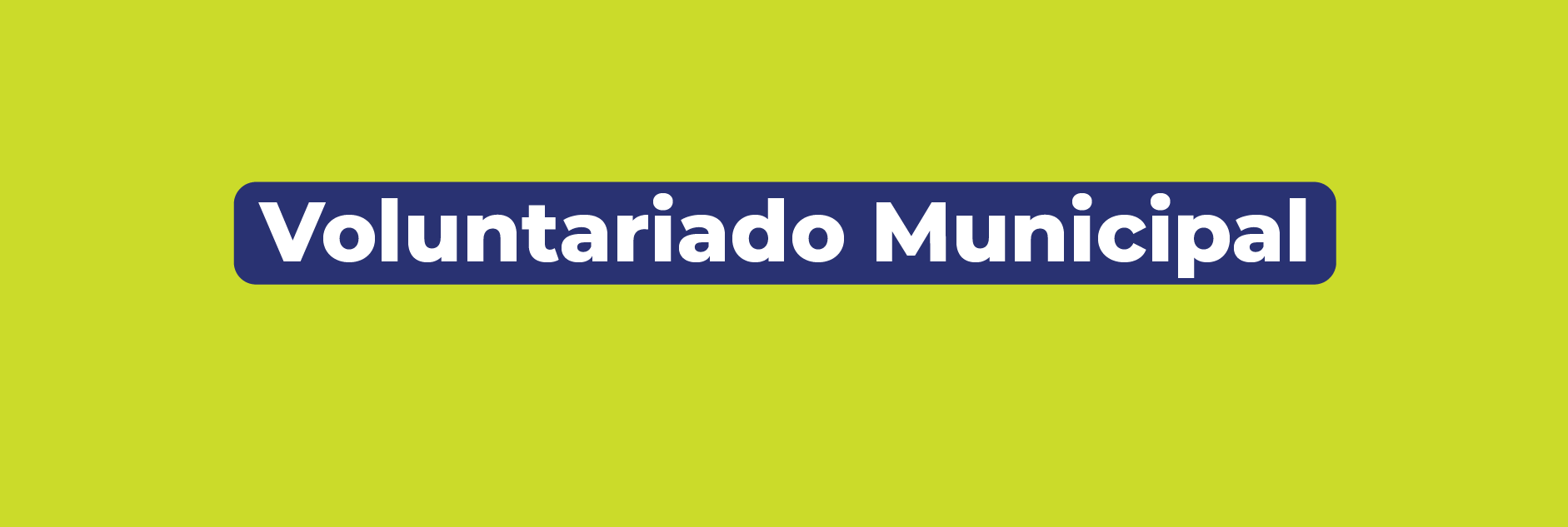 Banner de voluntariado municipal