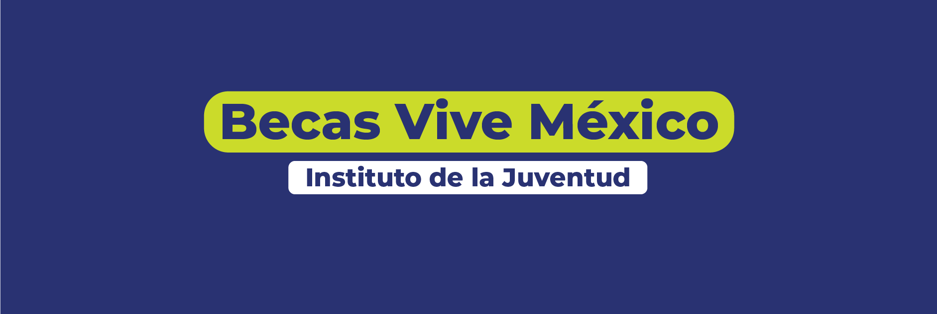 Banner del programa becas vive México