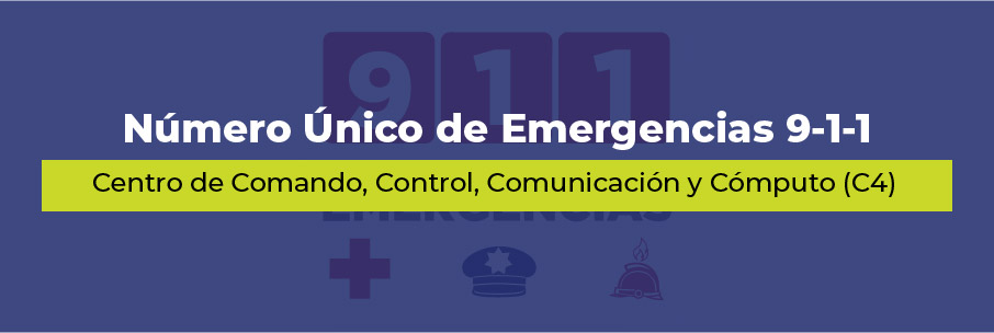 Banner número único de emergencias 911