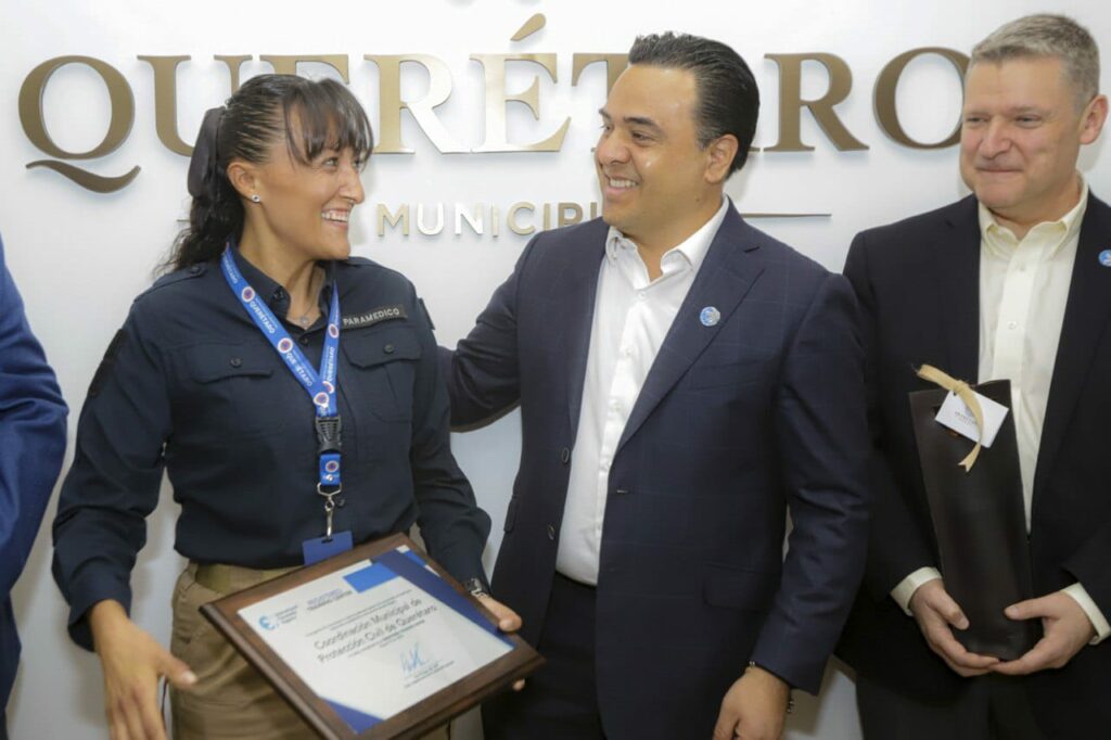 Imagen de Protección Civil Municipal de Querétaro, única en el país con certificado “Training Center” del IPR 8