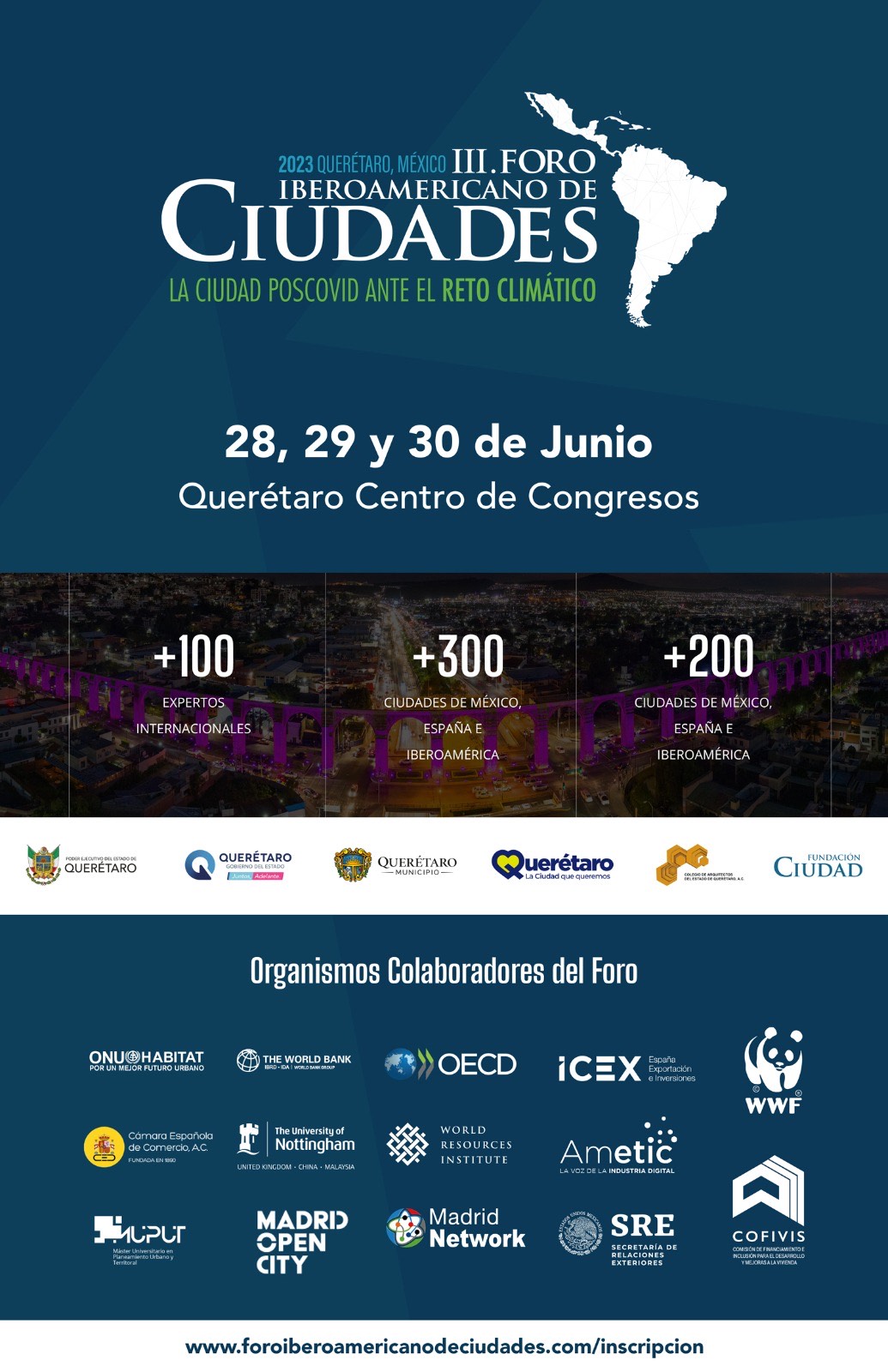 Imagen de Querétaro será sede del III Foro Iberoamericano de Ciudades 2023, “La Ciudad Poscovid ante el Reto Climático” 6