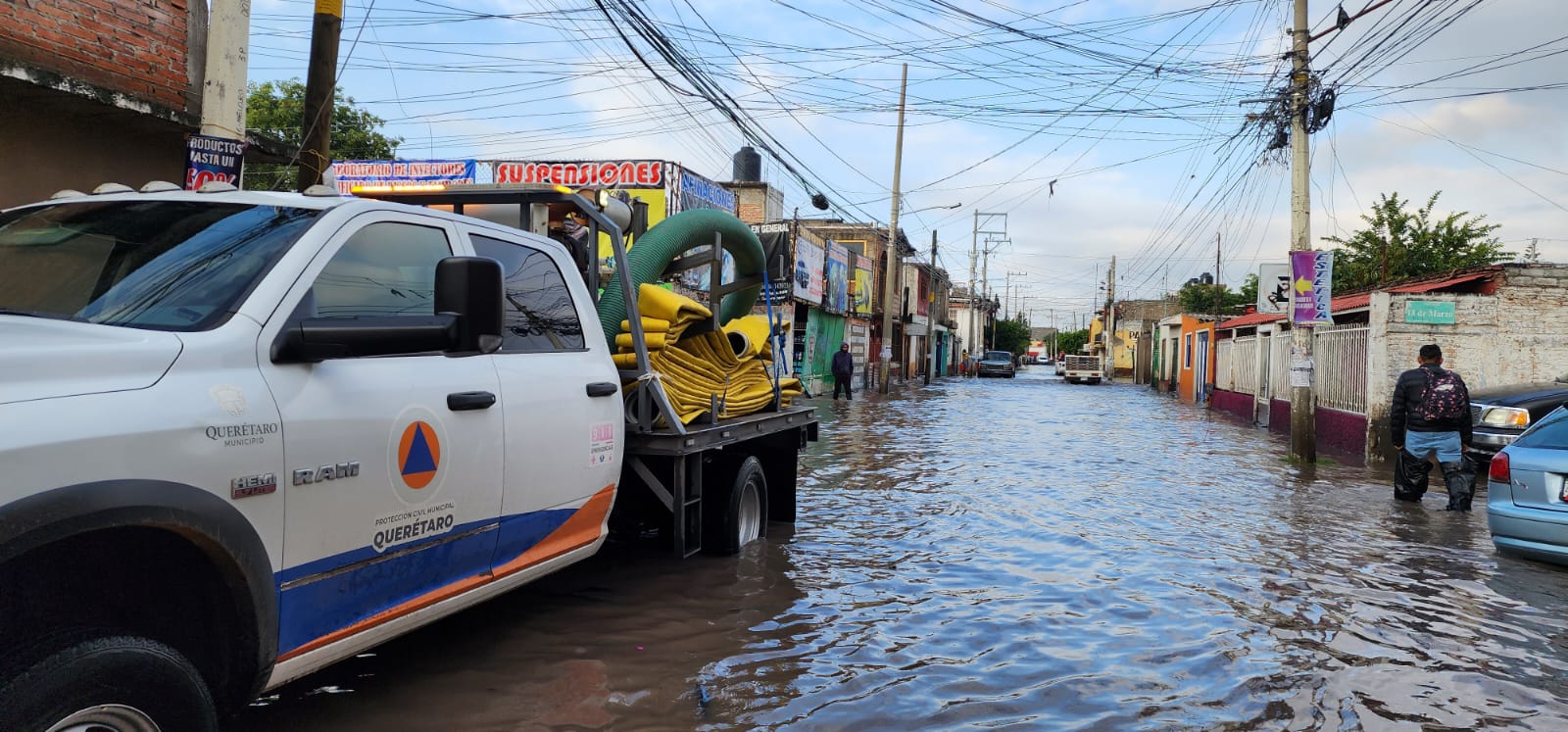 Imagen de Trabaja Municipio de Querétaro en atención de incidencias por lluvias 2