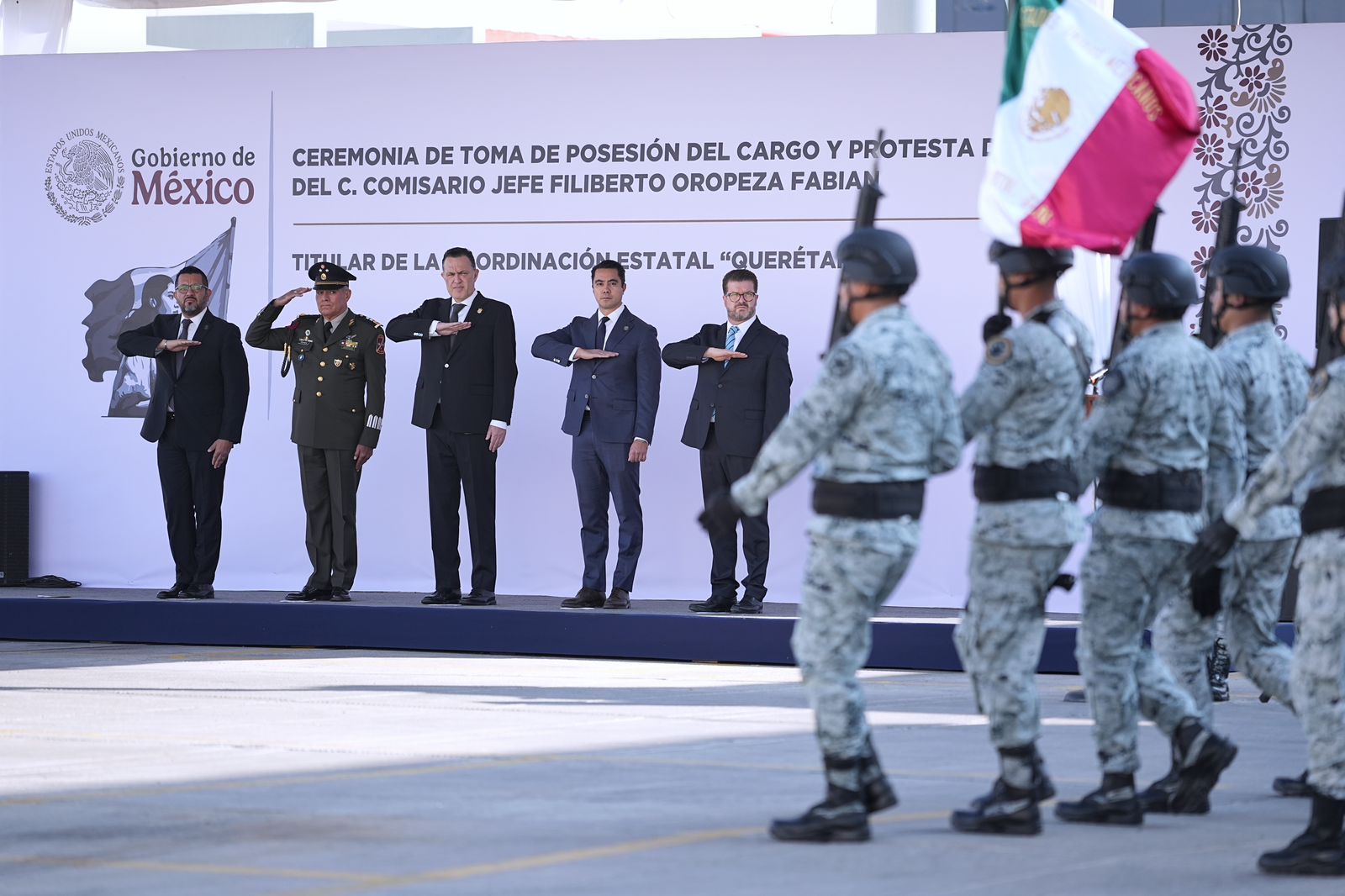 Imagen de Asiste Felifer Macías a la toma de protesta del nuevo titular de la Guardia Nacional en Querétaro 2