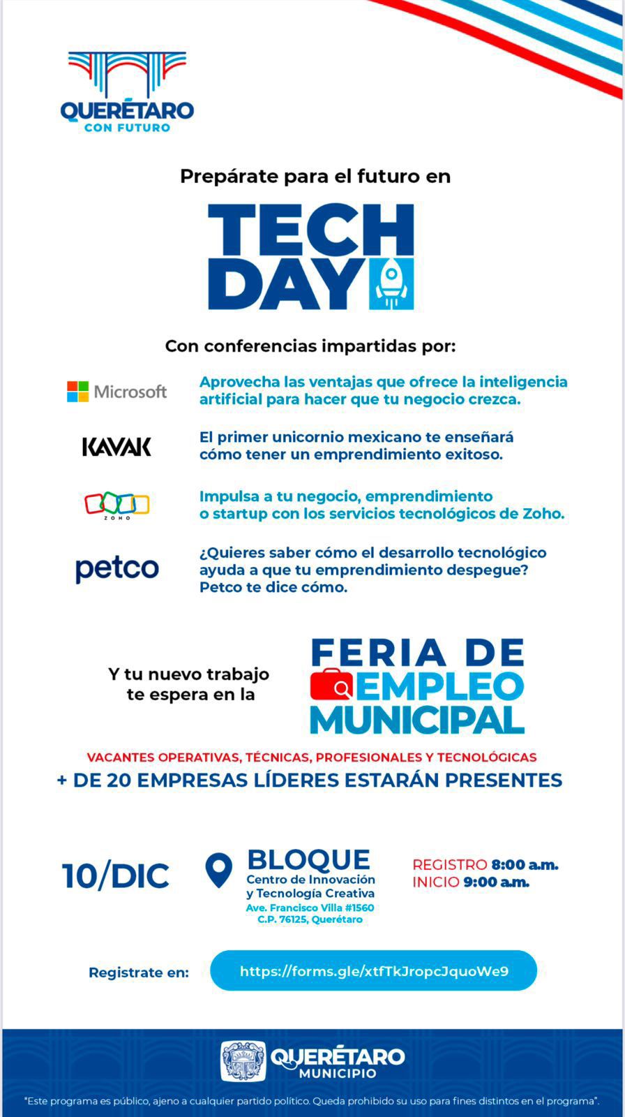 Imagen de Presenta Felifer Macías el TechDay y la Feria del Empleo en BLOQUE 4