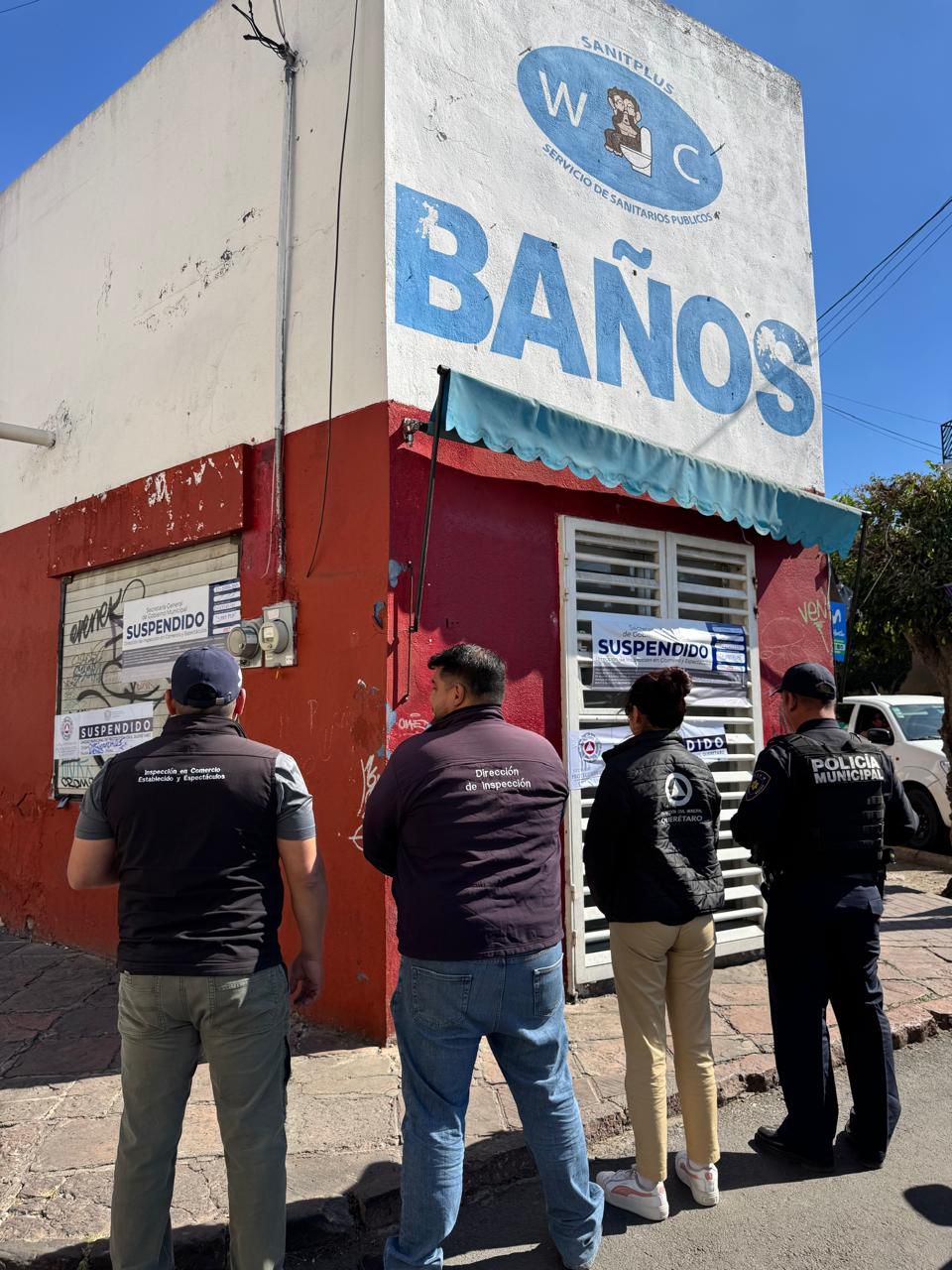 Imagen de Clausura Secretaría de Gobierno baños públicos en San Francisquito 2