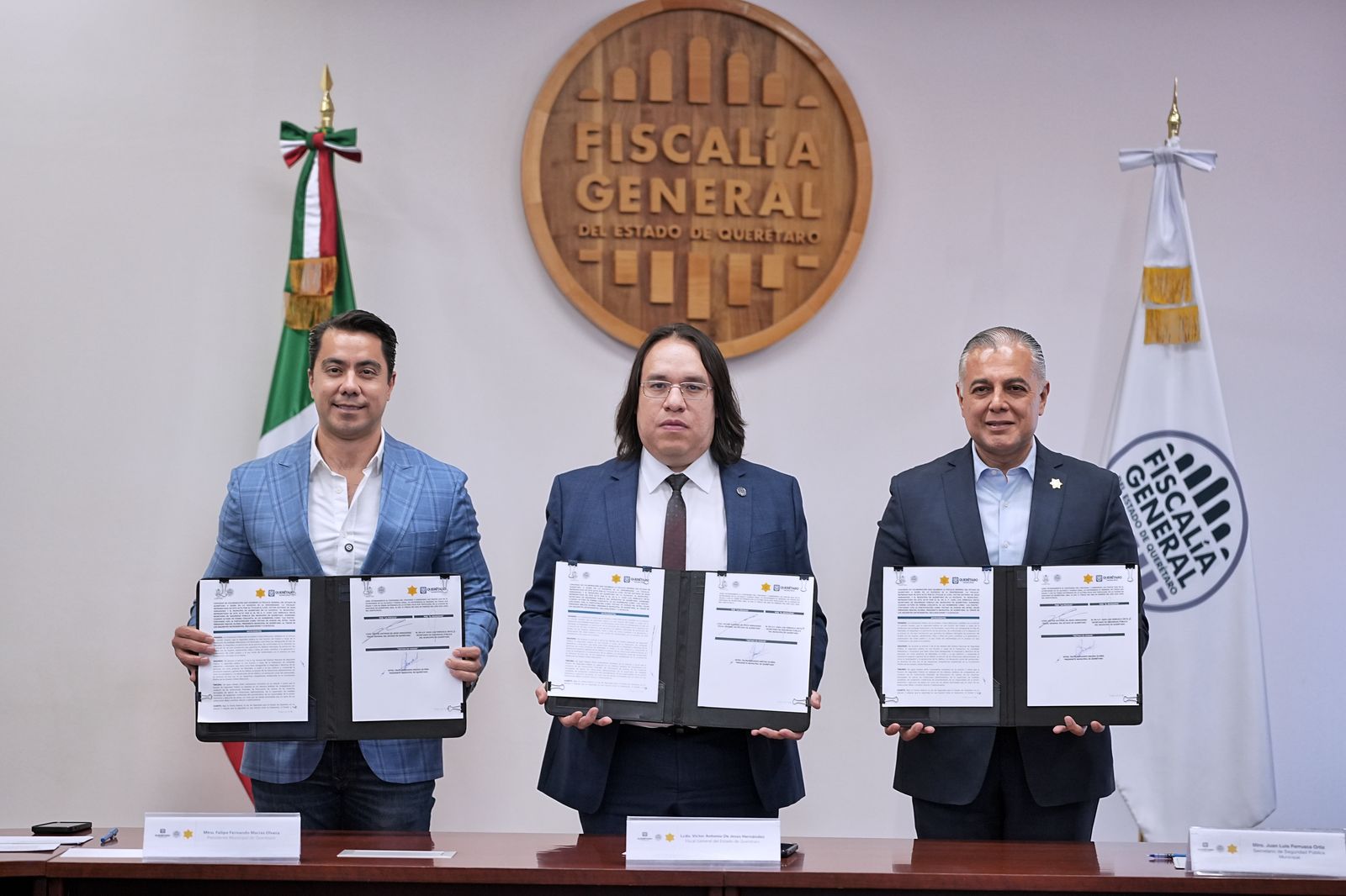 Imagen de Municipio de Querétaro y Fiscalía General del Estado firman convenio para fortalecer Cuelgapp 1