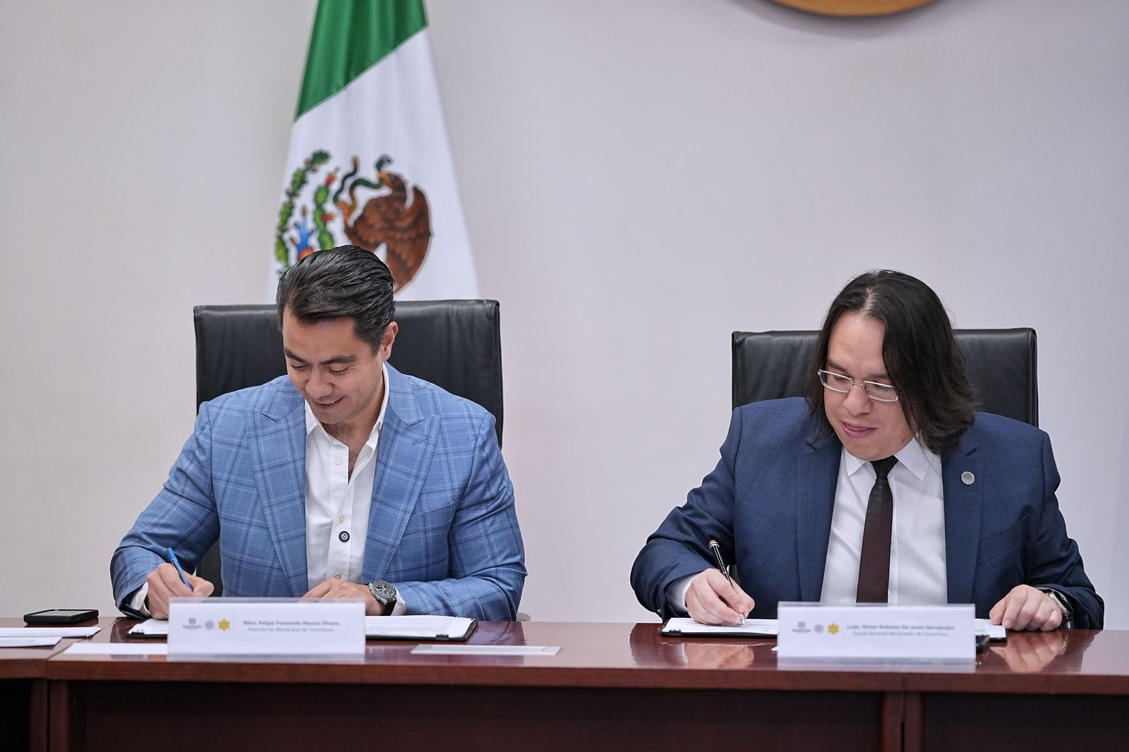 Imagen de Municipio de Querétaro y Fiscalía General del Estado firman convenio para fortalecer Cuelgapp 3