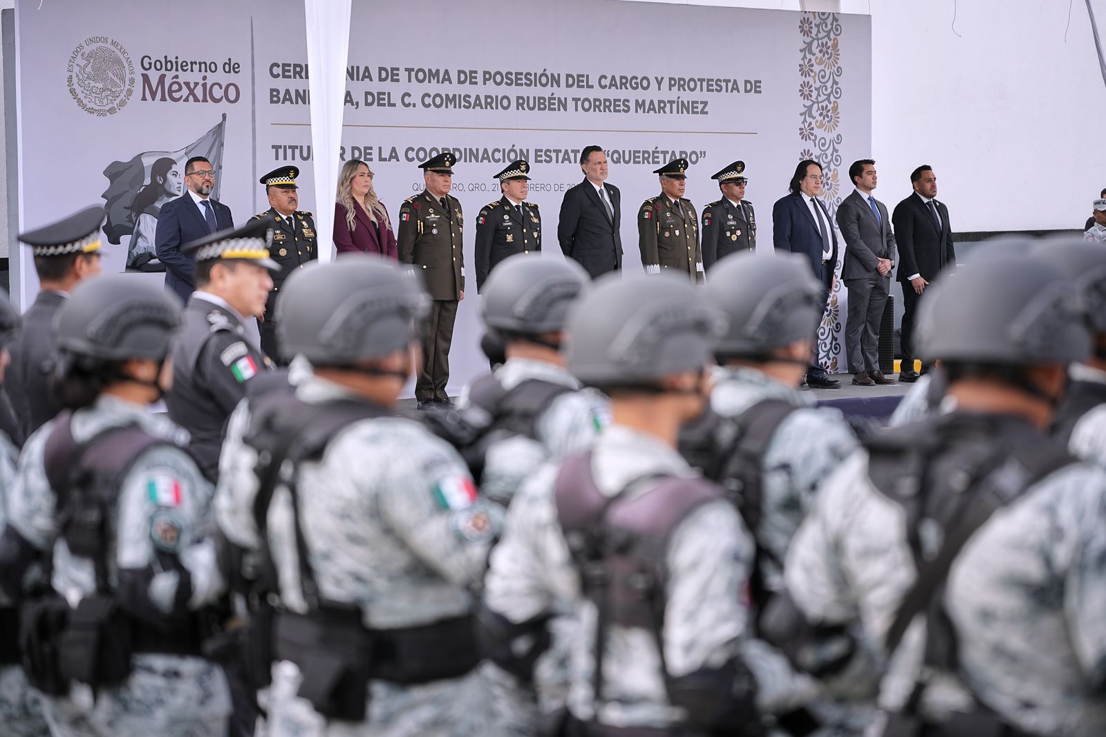 Imagen de Asiste Felifer Macías a la toma de protesta de Rubén Torres Martínez como coordinador estatal de la Guardia Nacional 5