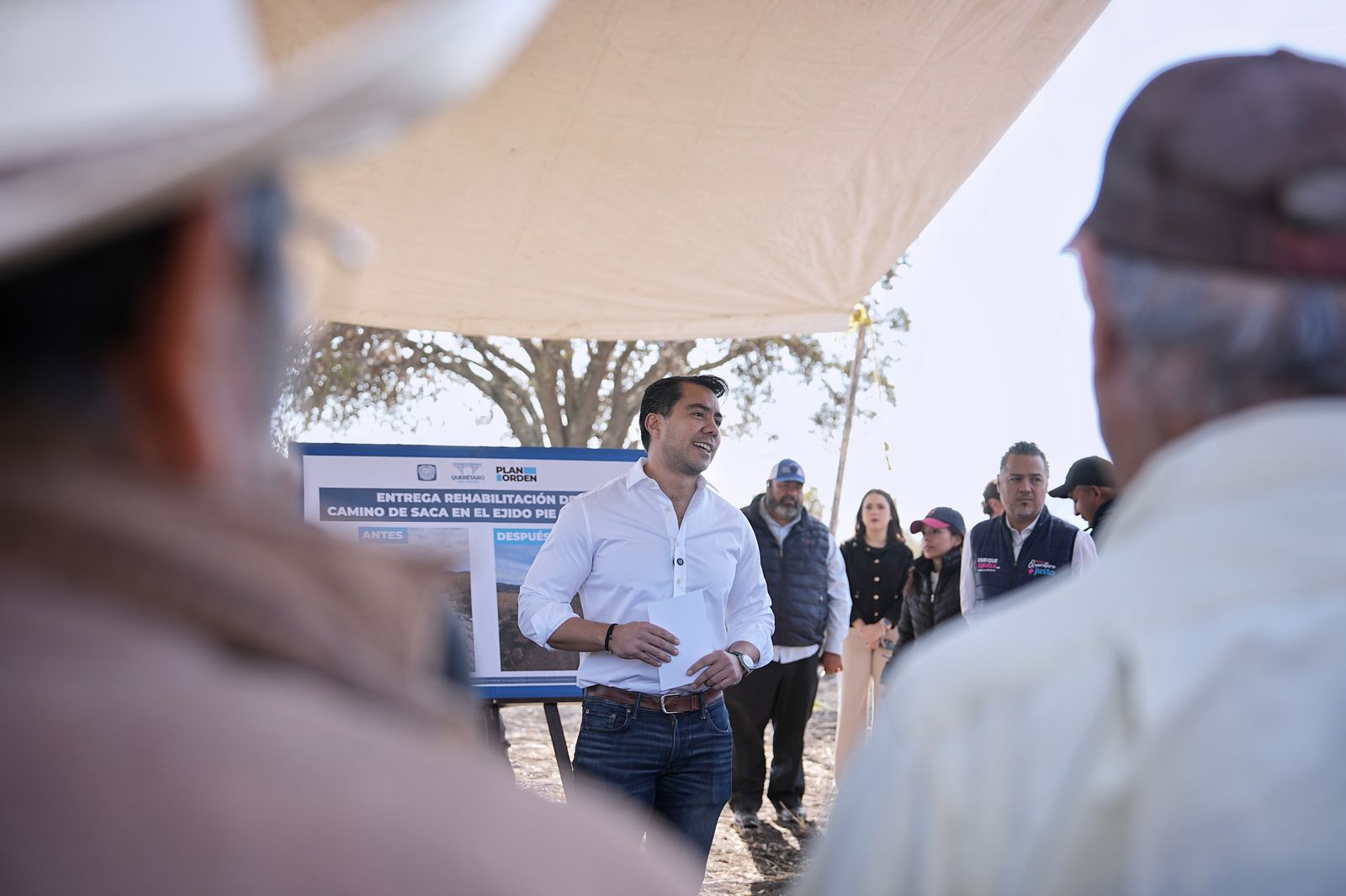 Imagen de Entrega Felifer Macías rehabilitación de camino de saca en ejido Pie de Gallo 5