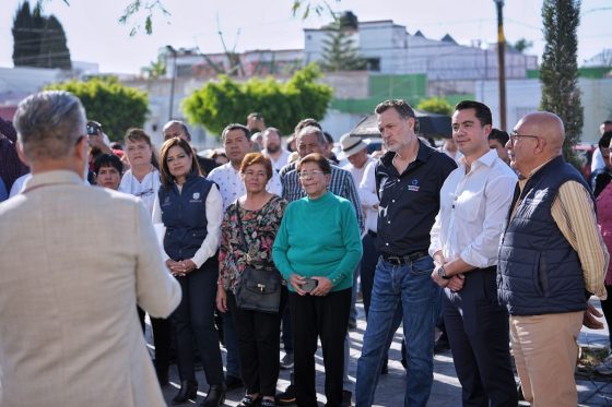 Acompaña Felifer a Mauricio Kuri al mejoramiento de calles en La Moderna