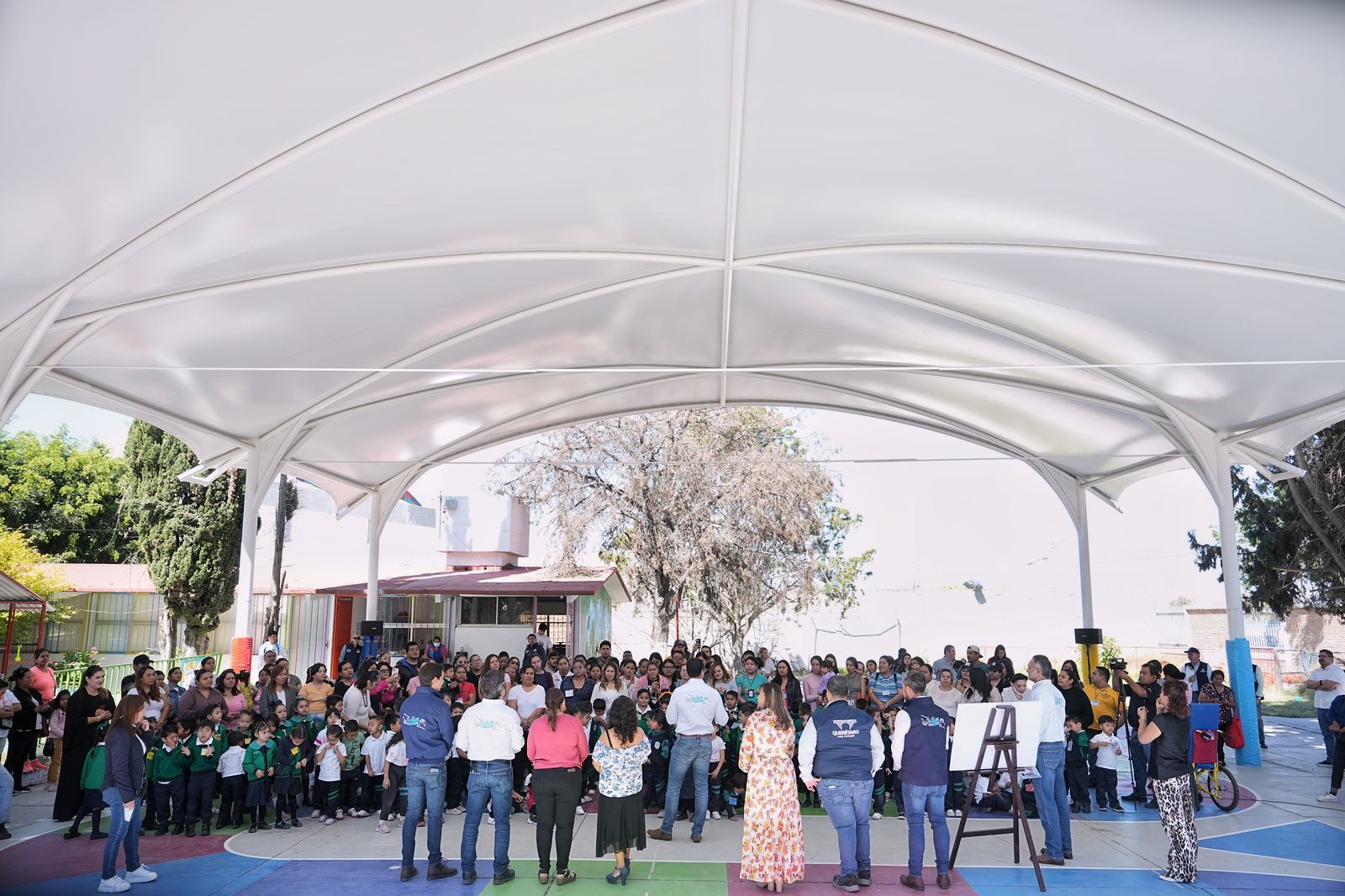 Imagen de Entrega Felifer Macías arcotecho en el Jardín de Niños Celestino Freinet 1