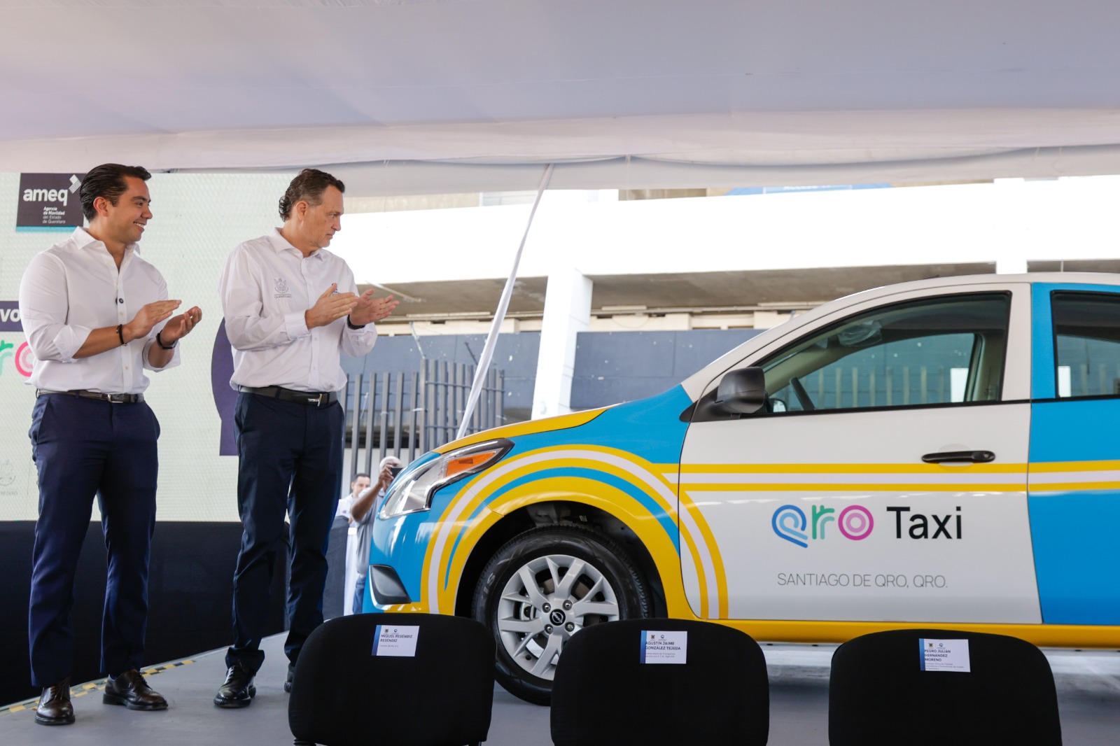 IMG-20250508-WA0011 Imagen de Acompaña Felifer Macías al Gobernador en la presentación del nuevo modelo QroTaxi 3