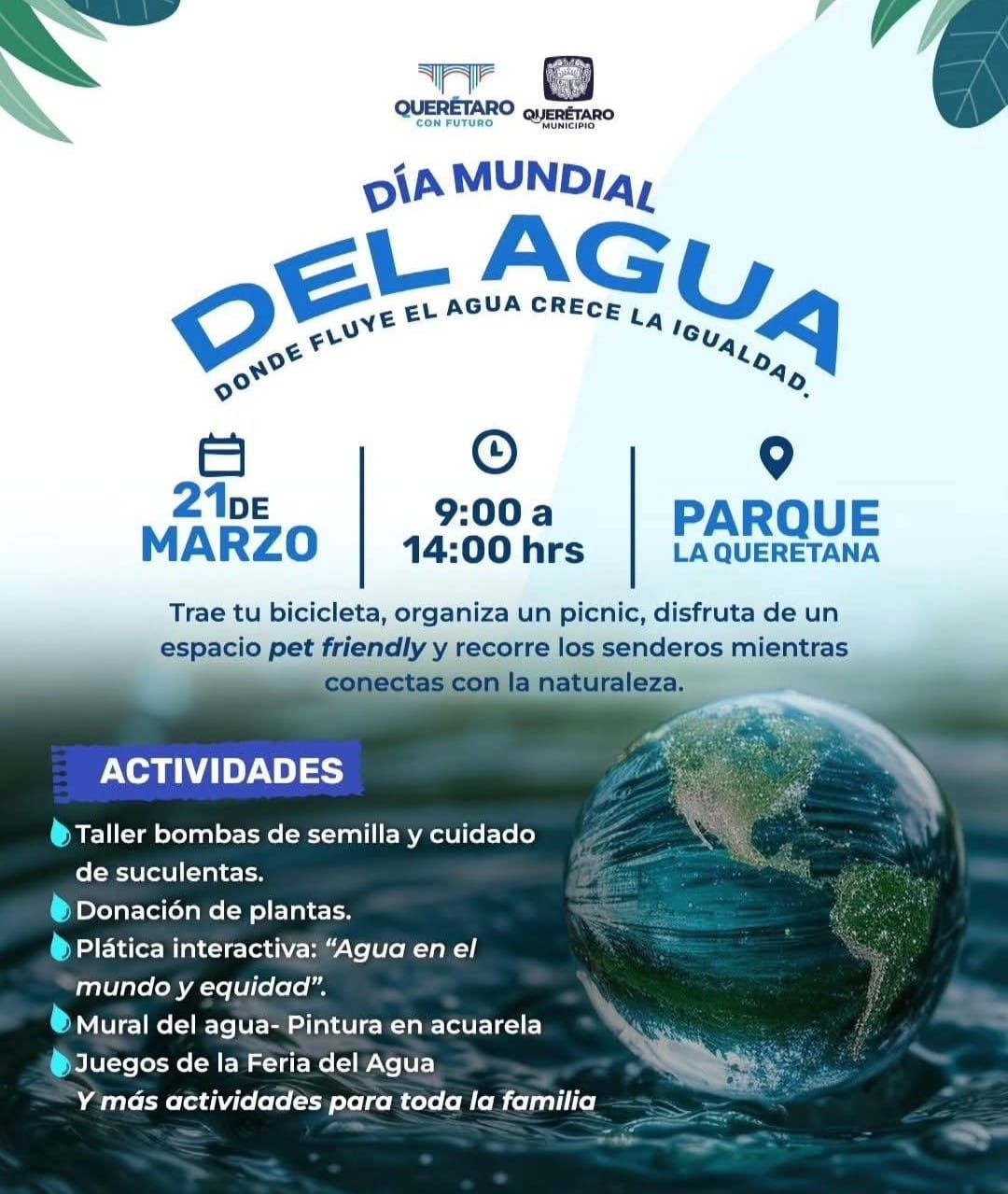 Imagen de Invita Felifer Macías a celebrar el Día Mundial del Agua en el parque La Queretana 4
