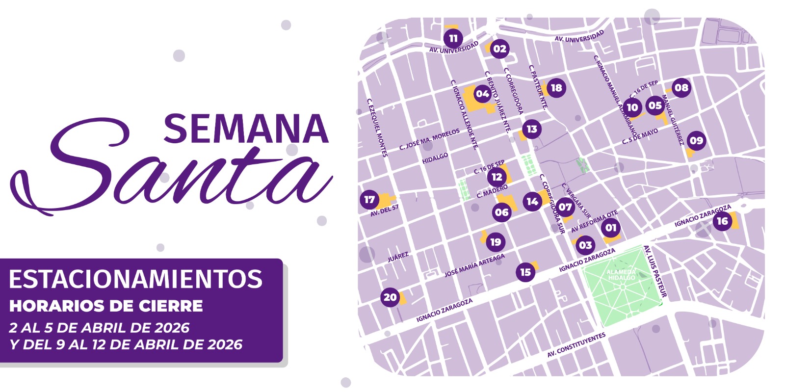 Imagen de Habilita Felifer Macías estacionamientos del Centro Histórico con horarios extendidos durante Semana Santa 8
