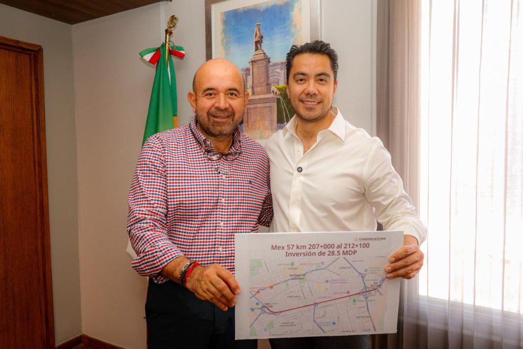 Imagen de Informa Felifer Macías arranque de obra federal para rampa de frenado en la México-Querétaro 22