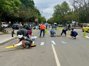Imagen de Impulsan activación de urbanismo táctico para reforzar la seguridad vial en Av. Tecnológico 1